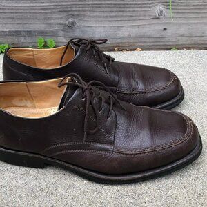 SANDRO MASCOLONI Vineyard Oxford Shoes Men's 10.5 D Brown Leather Lace Up